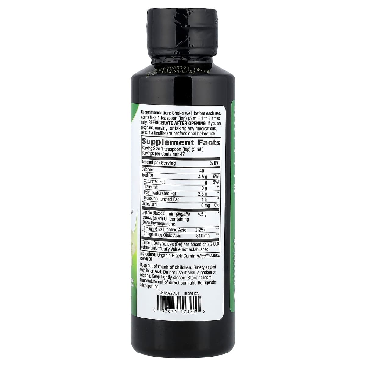 Nature'S Way - Black Seed Oil - 235ml