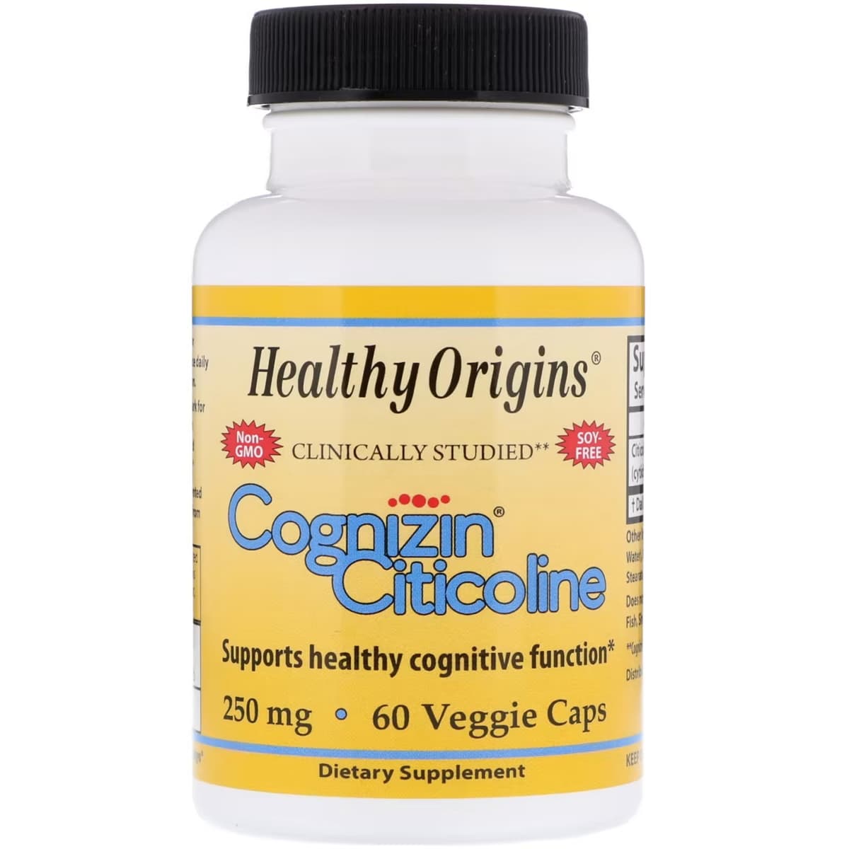 Healthy Origins - Cognizin Citicoline - 250mg (60 kapsler)