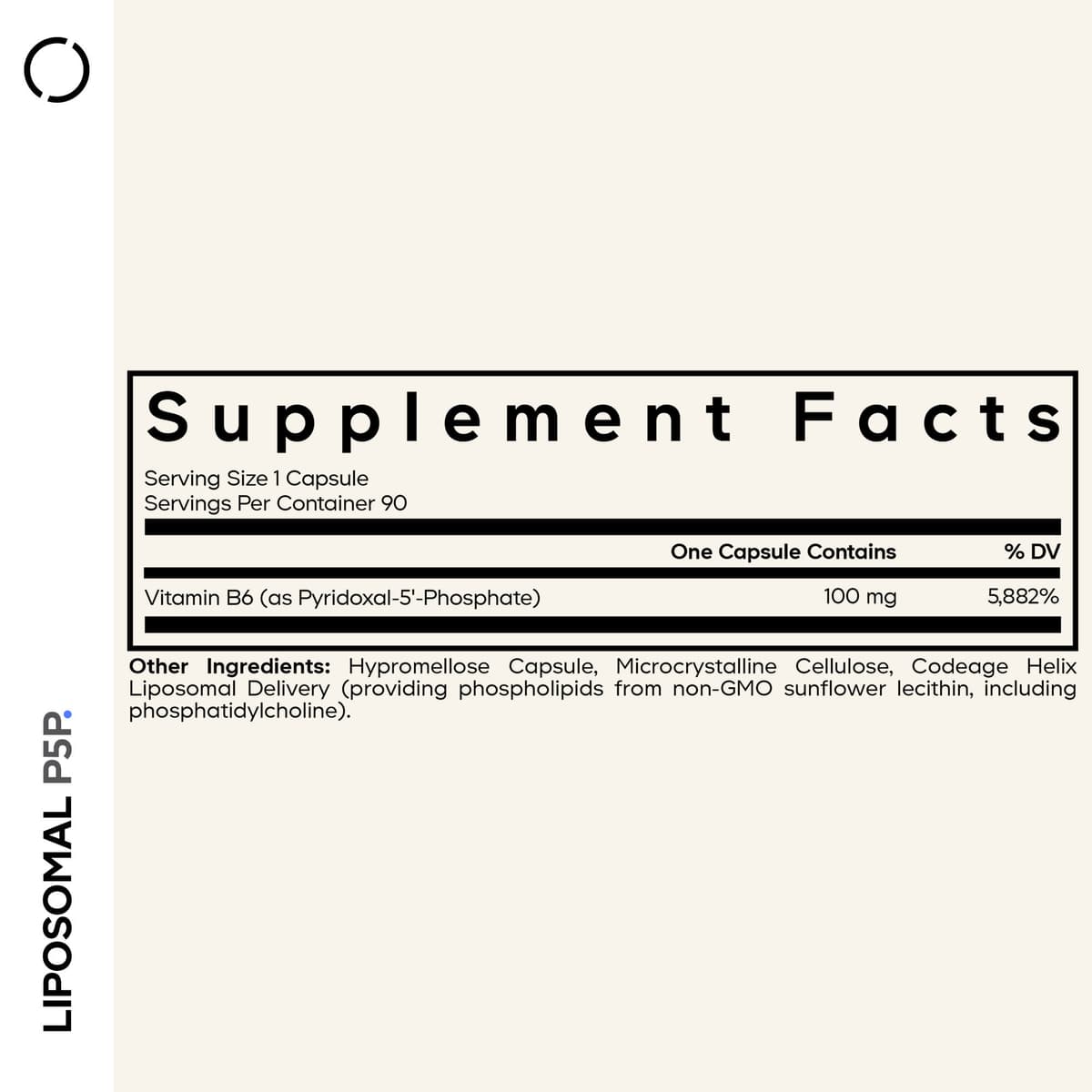Codeage Liposomal P5P - 90 Vcaps - 90 Vegetable Caps