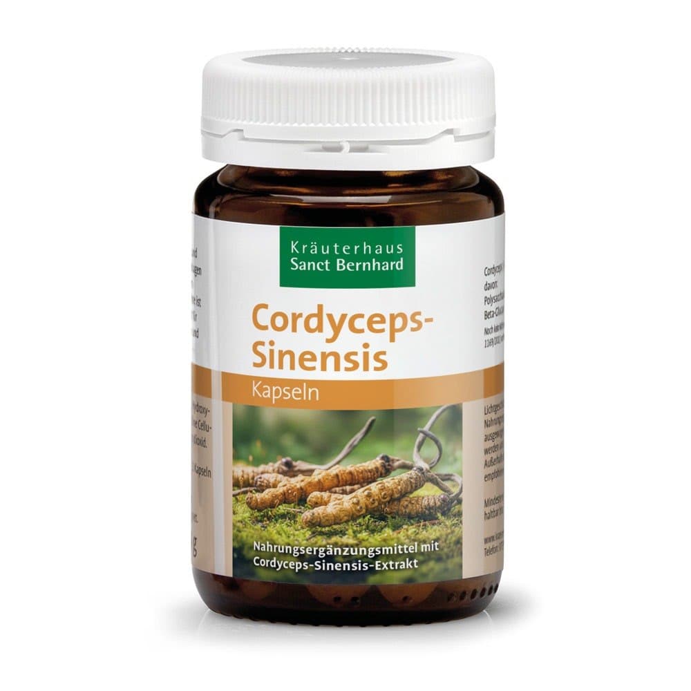 Kräuterhaus Sanct Bernhard - Cordyceps Sinensis - 90 Caps – Kräuterhaus Sanct Bernhard förpackning