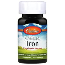 Carlson Labs - Chelated Iron - 100 Tablets