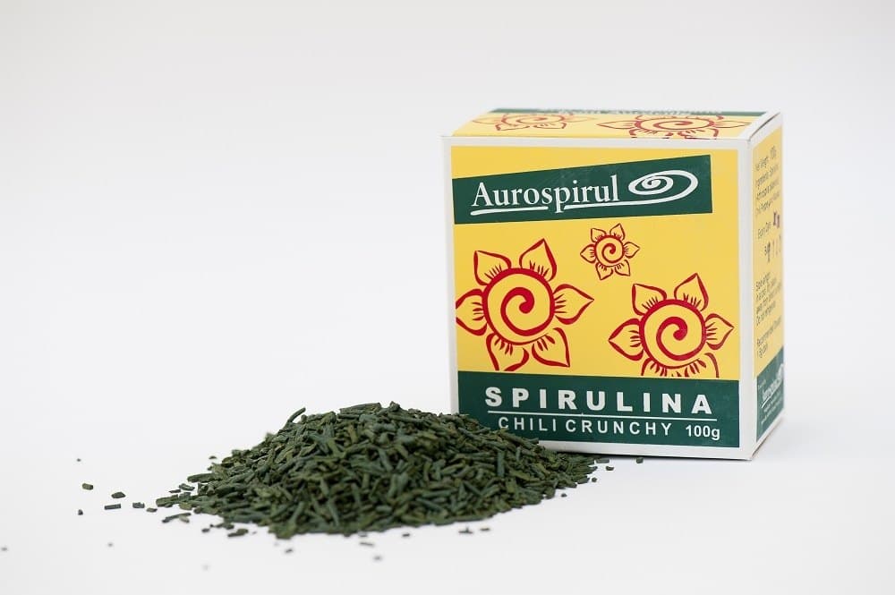 Aurospirul - Spirulina Chili Crunchy - 100g – Aurospirul förpackning