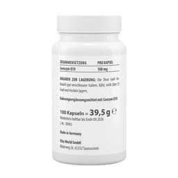 Vitaworld - Coenzyme Q10 Ubiquinone - 100 Capsules