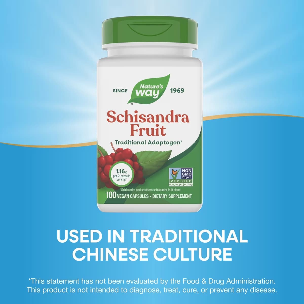 Nature'S Way - Schisandra Fruit - 100 Caps