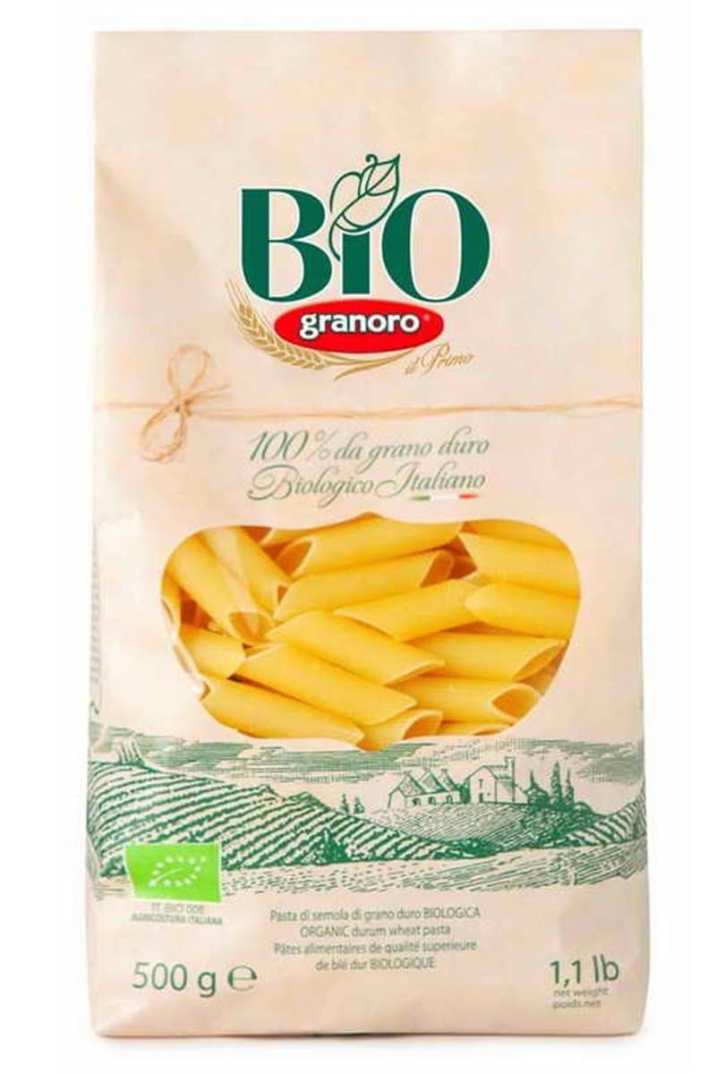 Granoro - Makaron pennoni rigati BIO 500 g – Granoro förpackning
