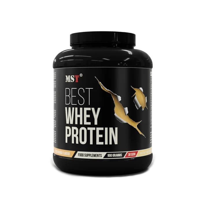 MST - Vassleprotein - Mango och persika, 900 g – MST förpackning