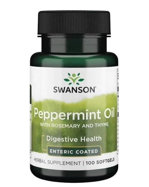 Swanson - Peppermint Oil With Rosemary And Thyme - 100 Softgels – Swanson förpackning