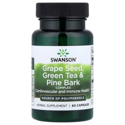 Swanson - Grape Seed, Green Tea & Pine Bark Complex - 60 Caps