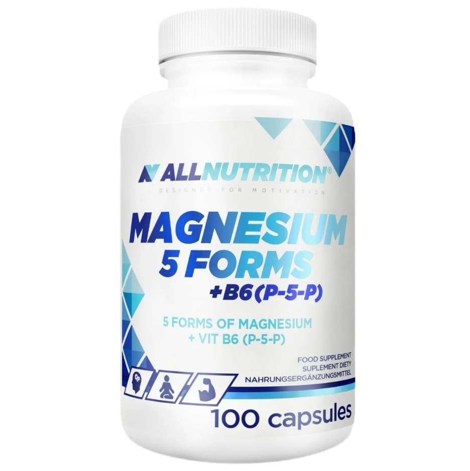 Allnutrition - Magnesium 5 Forms + B6 (P-5-P) - 100 Caps – Allnutrition förpackning