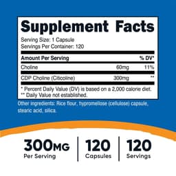 Nutricost - Cdp Choline - 120 Caps