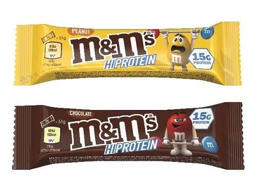 M&M's - M&M proteinbar - 12 x 51 g, jordnød