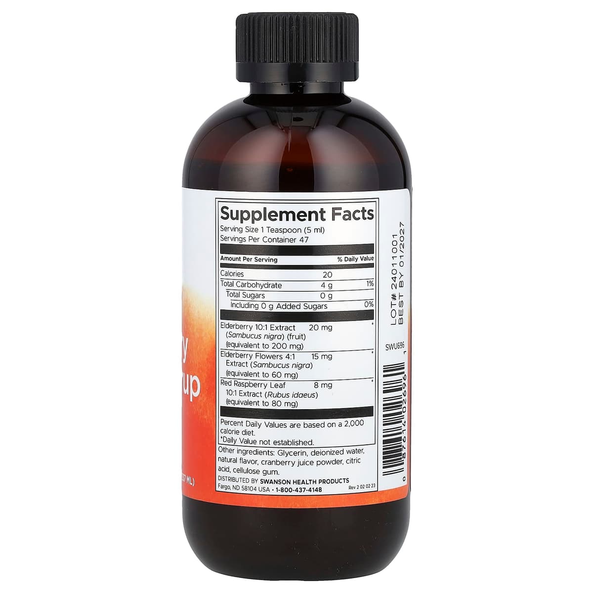 Swanson - Elderberry Extract Syrup - 237ml