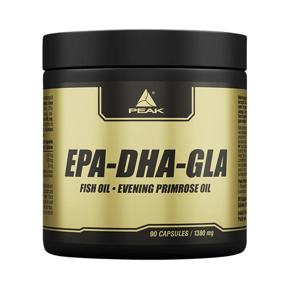 Peak - EPA-DHA-GLA - 90 kapsler / 1380 mg – Peak emballage