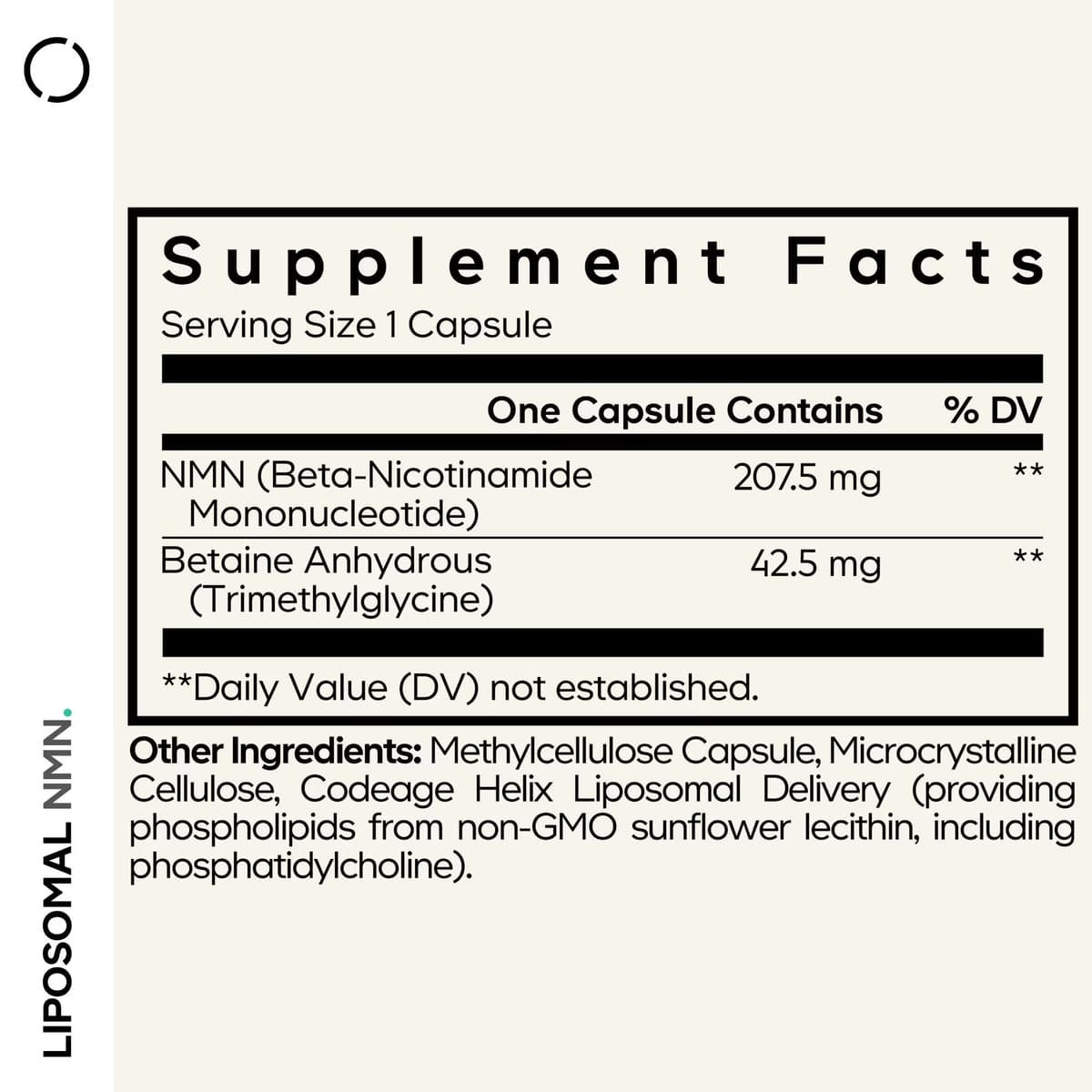 Codeage Liposomal NMN - 30 Vcaps - 30 Vegetable Caps