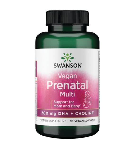 Swanson - Vegan Prenatal Multi - 90 Vegan Sgels – Swanson förpackning
