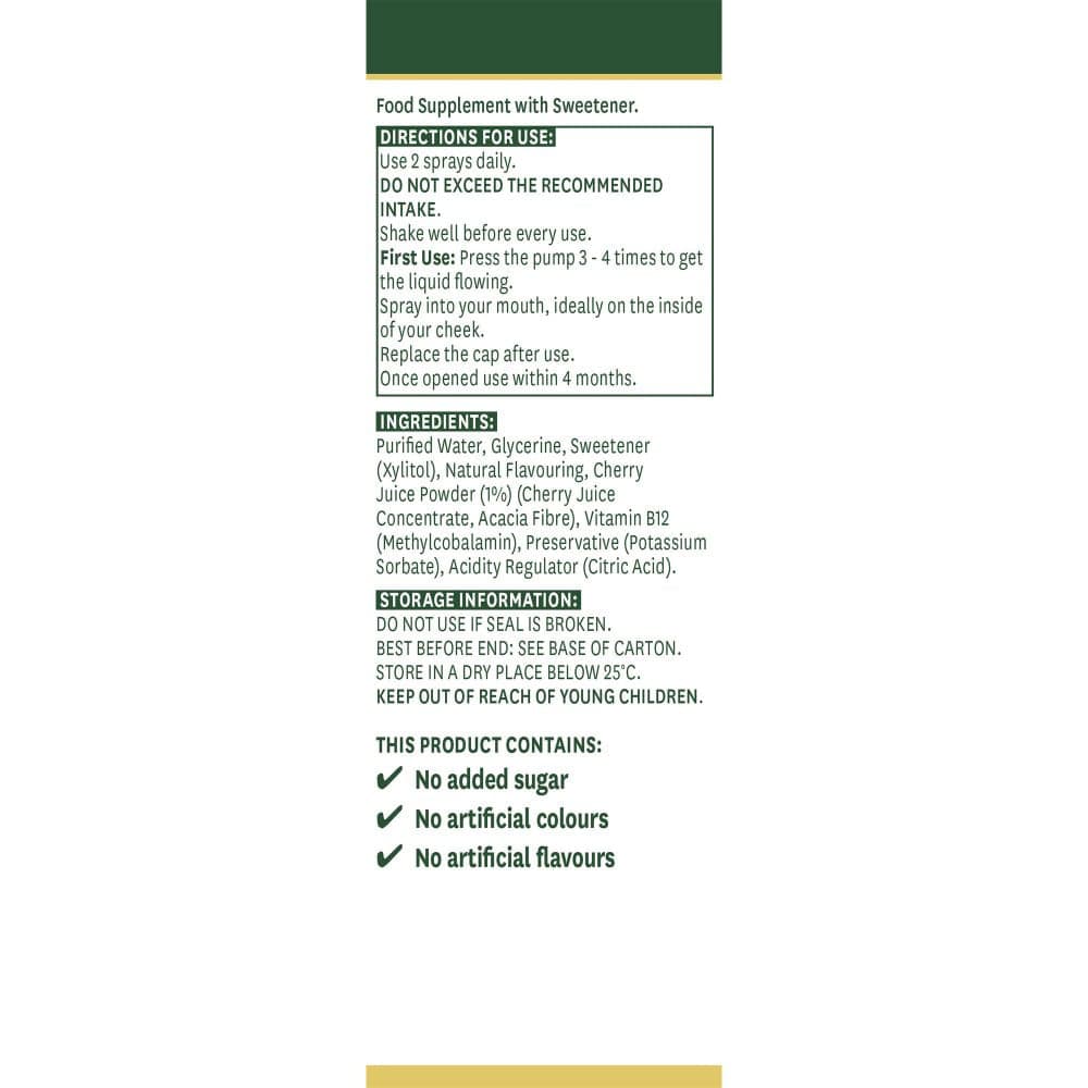 Nature's Aid - Vitamin B12 Daily Oral Spray (Cherry - 30ml)