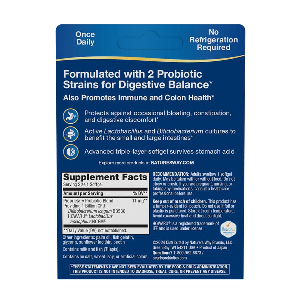 Nature's Way - Probiotic Pearls Acidophilus - 30 Sgels