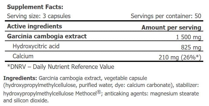 Amix - HCA Hydroxycitric Acid - 150 Caps