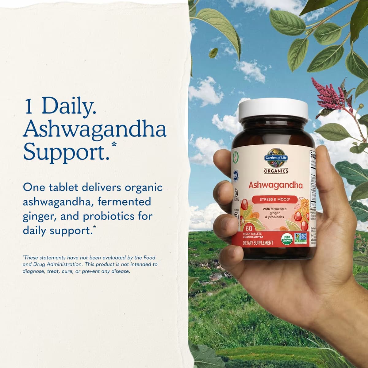 Garden Of Life - Mykind Ashwagandha - 60 Vegan Tabs