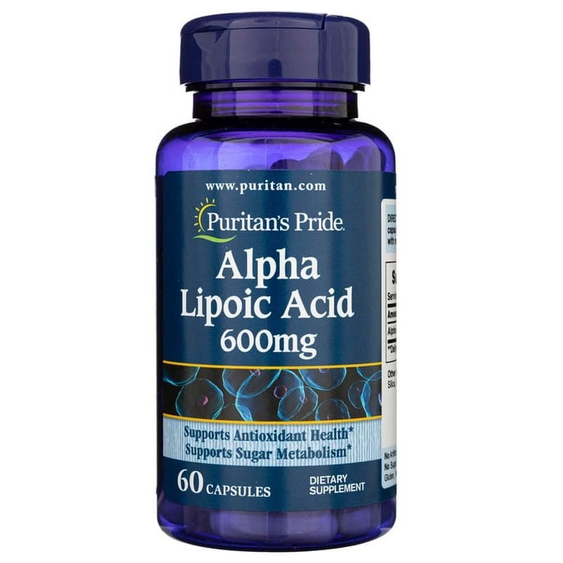 Puritan's Pride - Alpha Lipoic Acid - 60 Capsules – Puritan's Pride förpackning