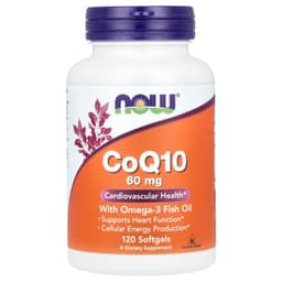 NOW Foods - CoQ10 With Omega-3 - 120 Sgels