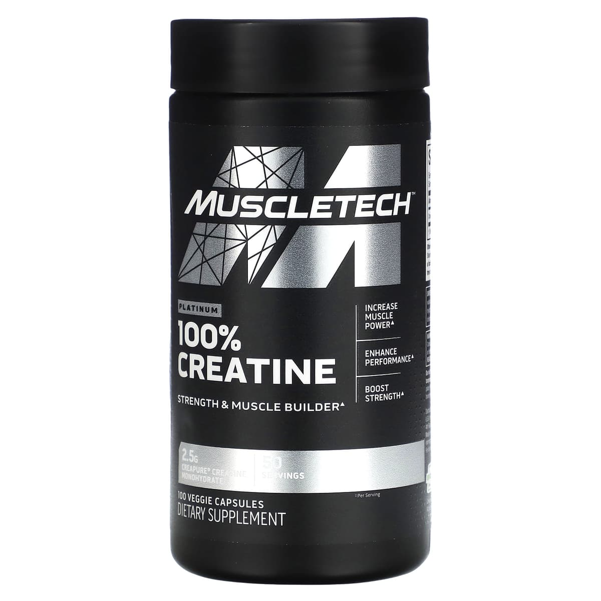 Muscletech - Platinum 100% Creatine - 100 Vcaps