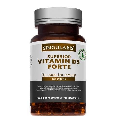 Singularis - Superior Vitamin D3 Forte - 120 softgels – Singularis förpackning