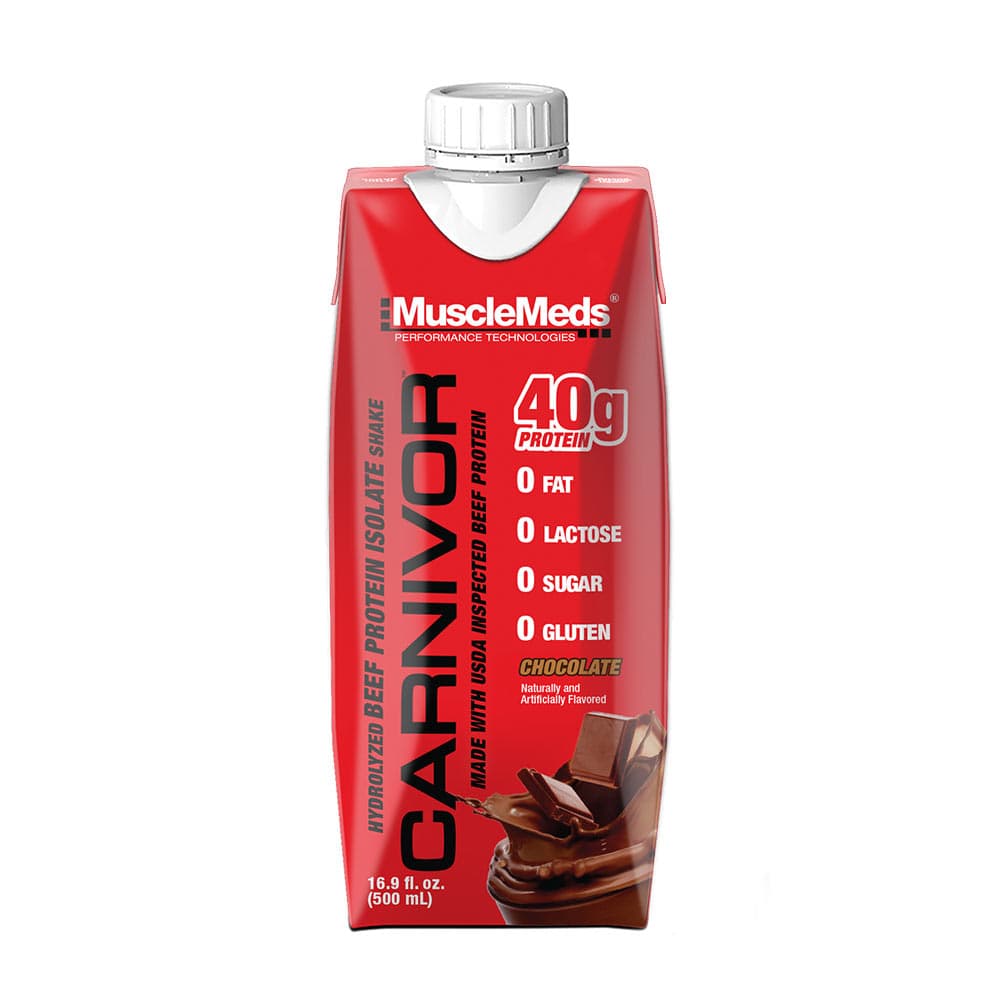 MuscleMeds - Ready-To-Drink Beef Protein Isolate Shake - Chocolate 500ml – MuscleMeds förpackning