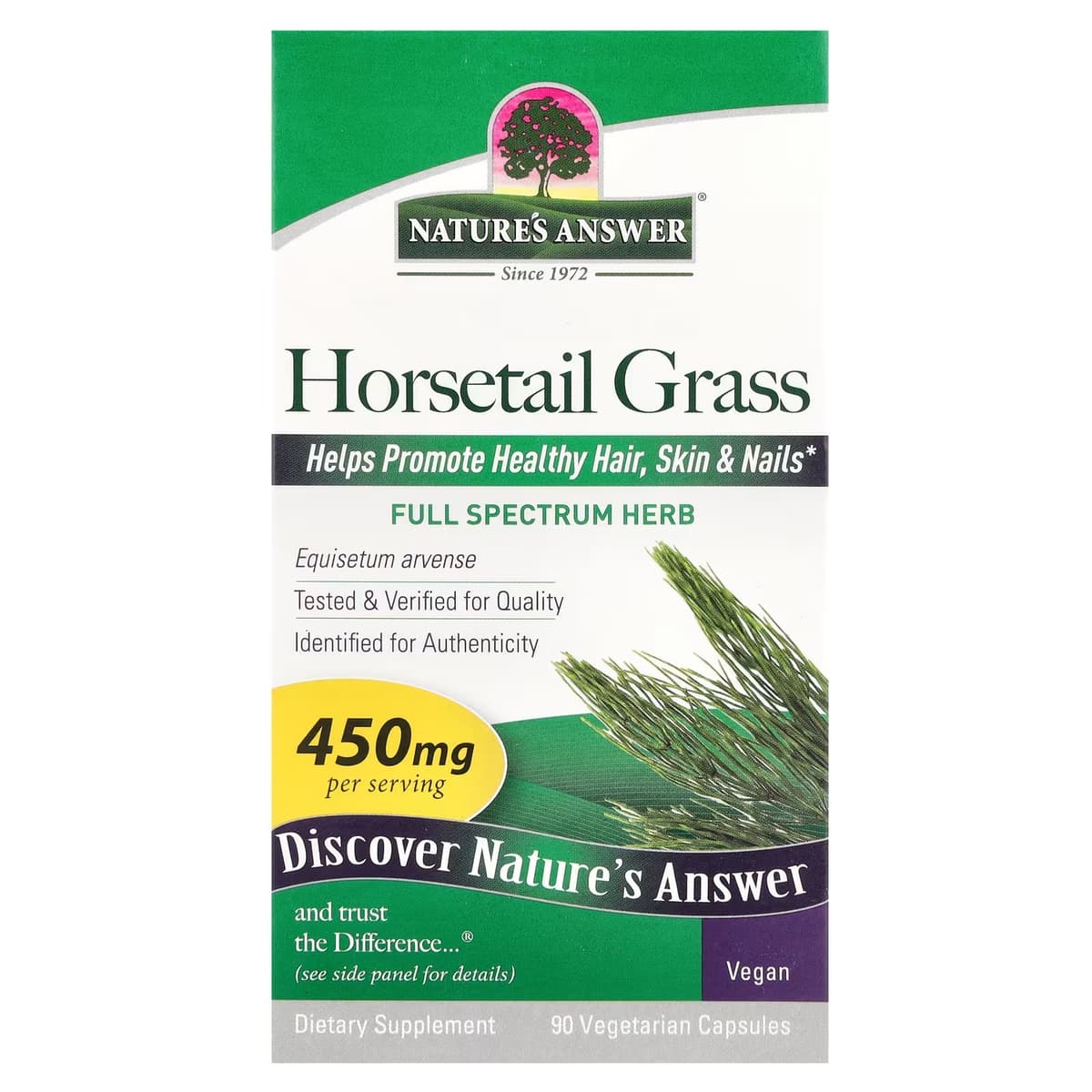 Nature'S Answer Hestehalegræs - 90 Vcaps