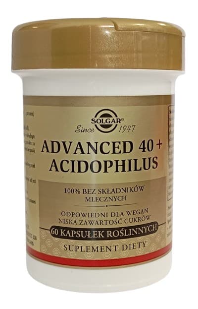 Solgar - Advanced 40+ Acidophilus - 60 Vegetable Capsules