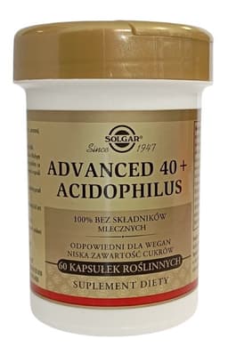 Solgar - Advanced 40+ Acidophilus - 60 Vegetable Capsules