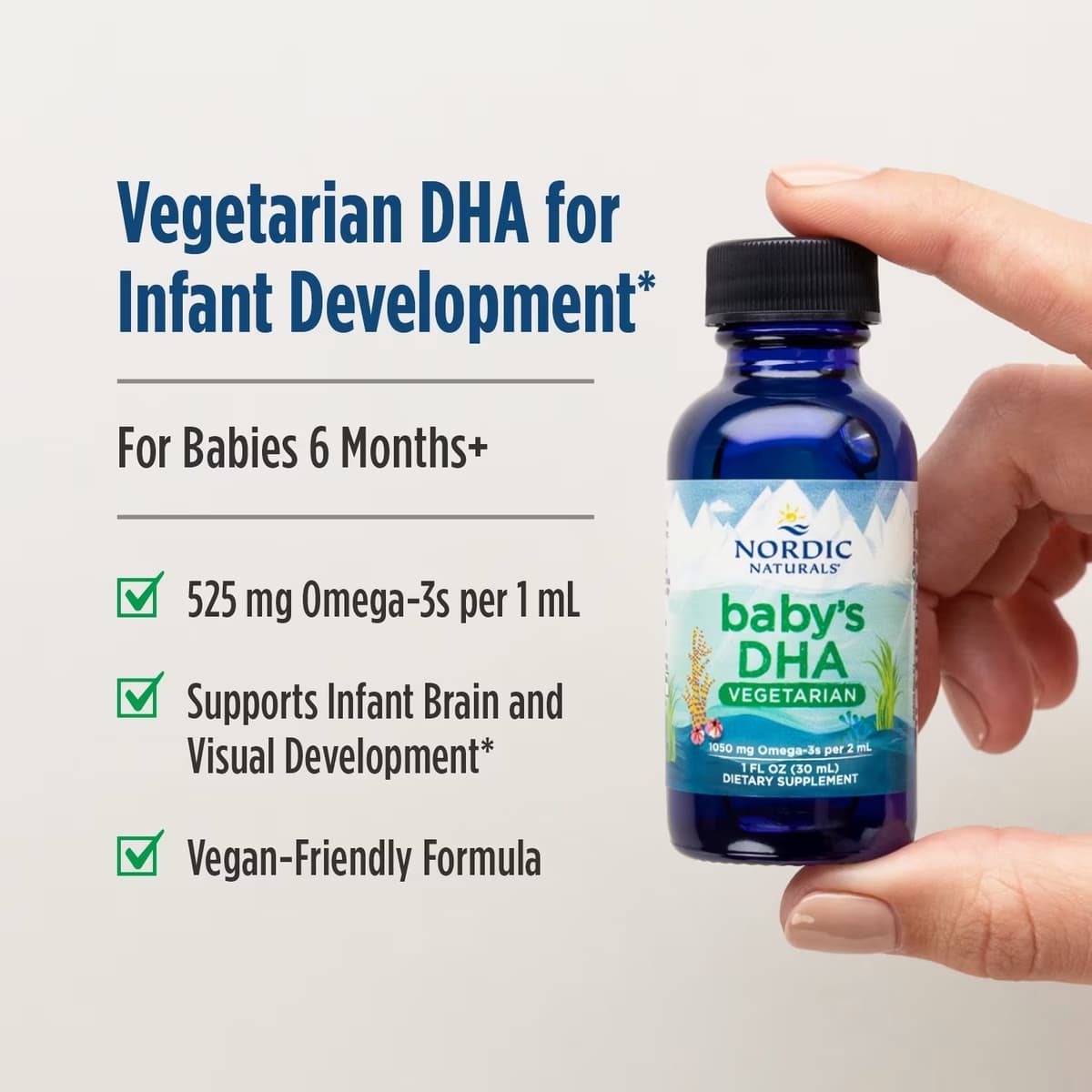 Nordic Naturals - Baby'S DHA Vegetarian, 1050mg - 30ml.