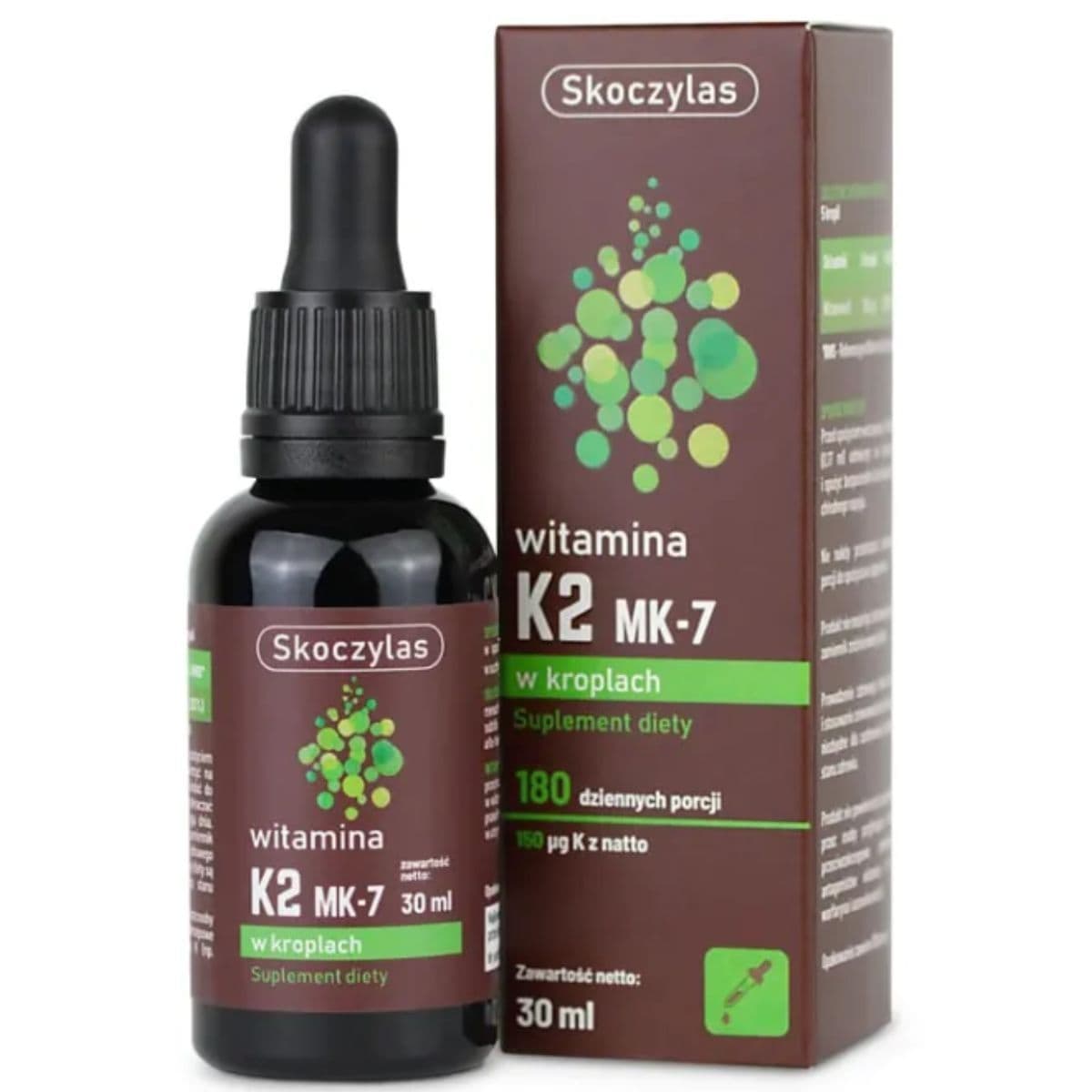 Skoczylas - Vitamin K2 MK-7 - 30 ml – Skoczylas förpackning