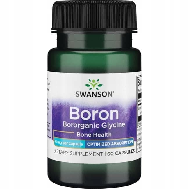 Swanson - Albion Boron Bororganic Glycine - 60 Caps – Swanson förpackning