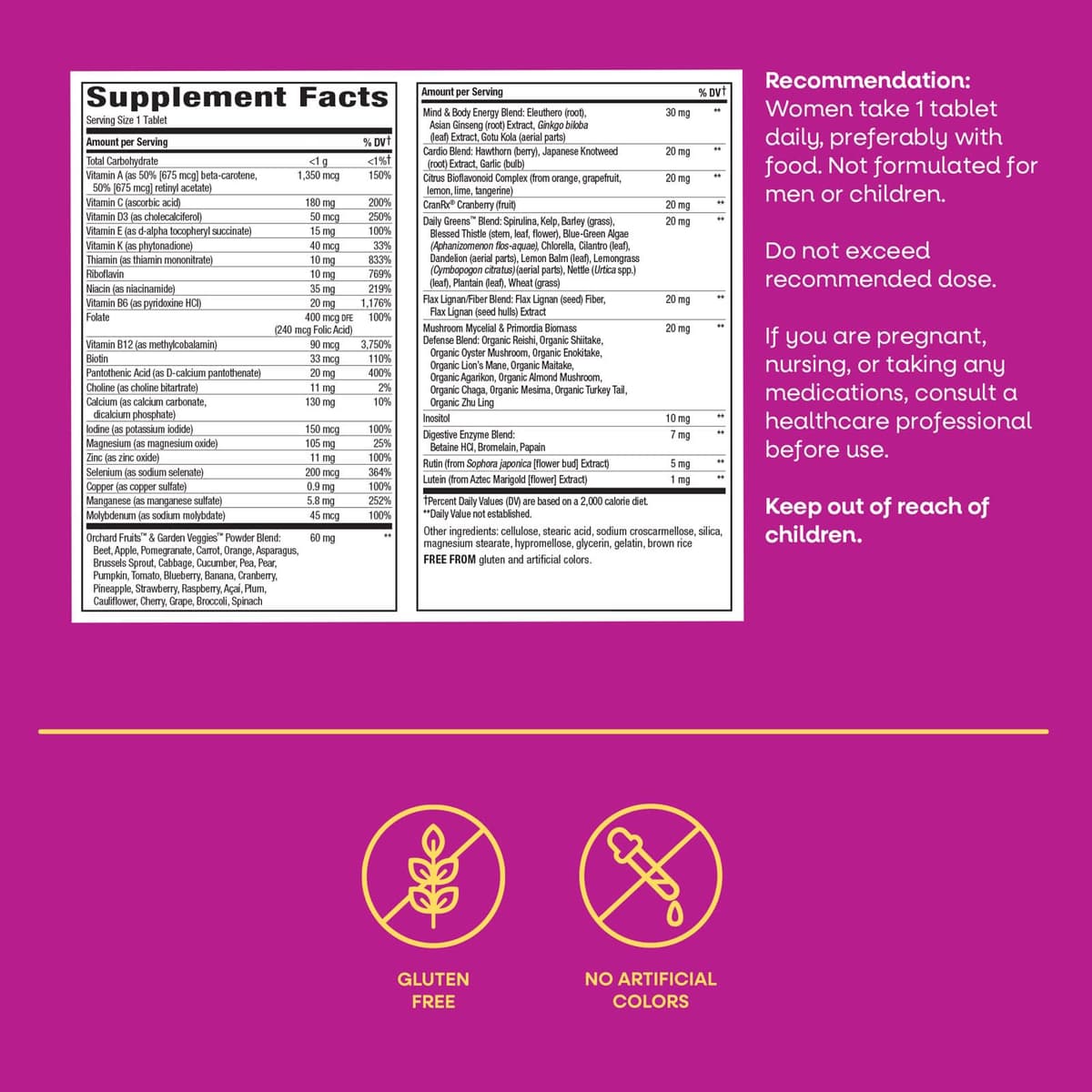 Nature'S Way - Alive! Ultra Multivitamin - 60 Tabs