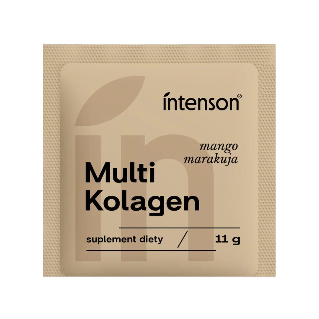 Intenson Multi Kollagen 11 g med smag af mango-maracuja – Intenson packaging