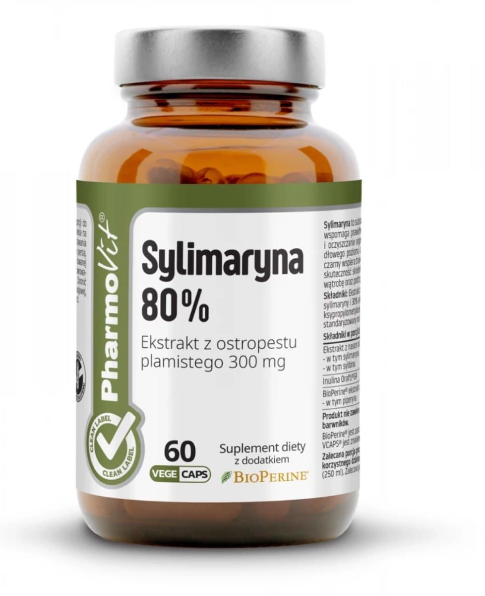 Pharmovit - Silymarin 80% - 60 Vege Caps – Pharmovit förpackning