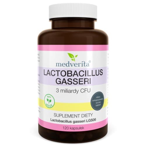 Medverita - Lactobacillus Gasseri - 120 Caps – Medverita förpackning