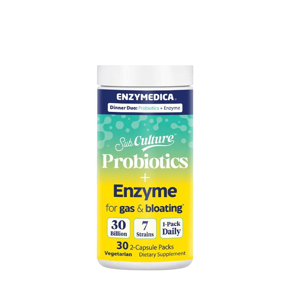 Enzymedica - SubCulture Probiotics + Enzyme – Enzymedica förpackning