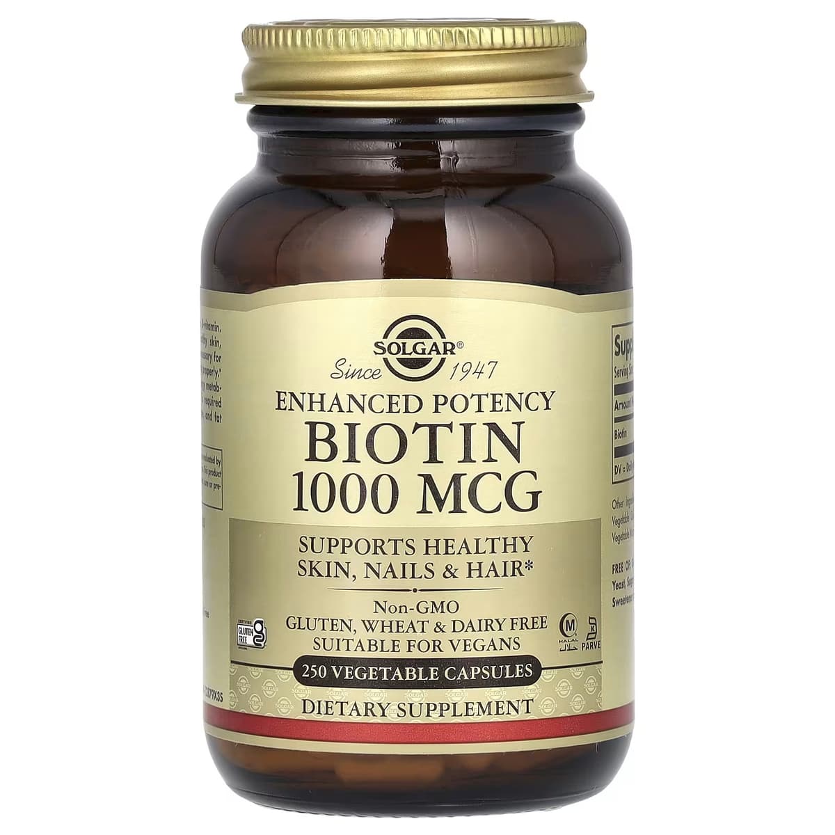 Solgar - Biotin - 1000mcg, 250 Caps