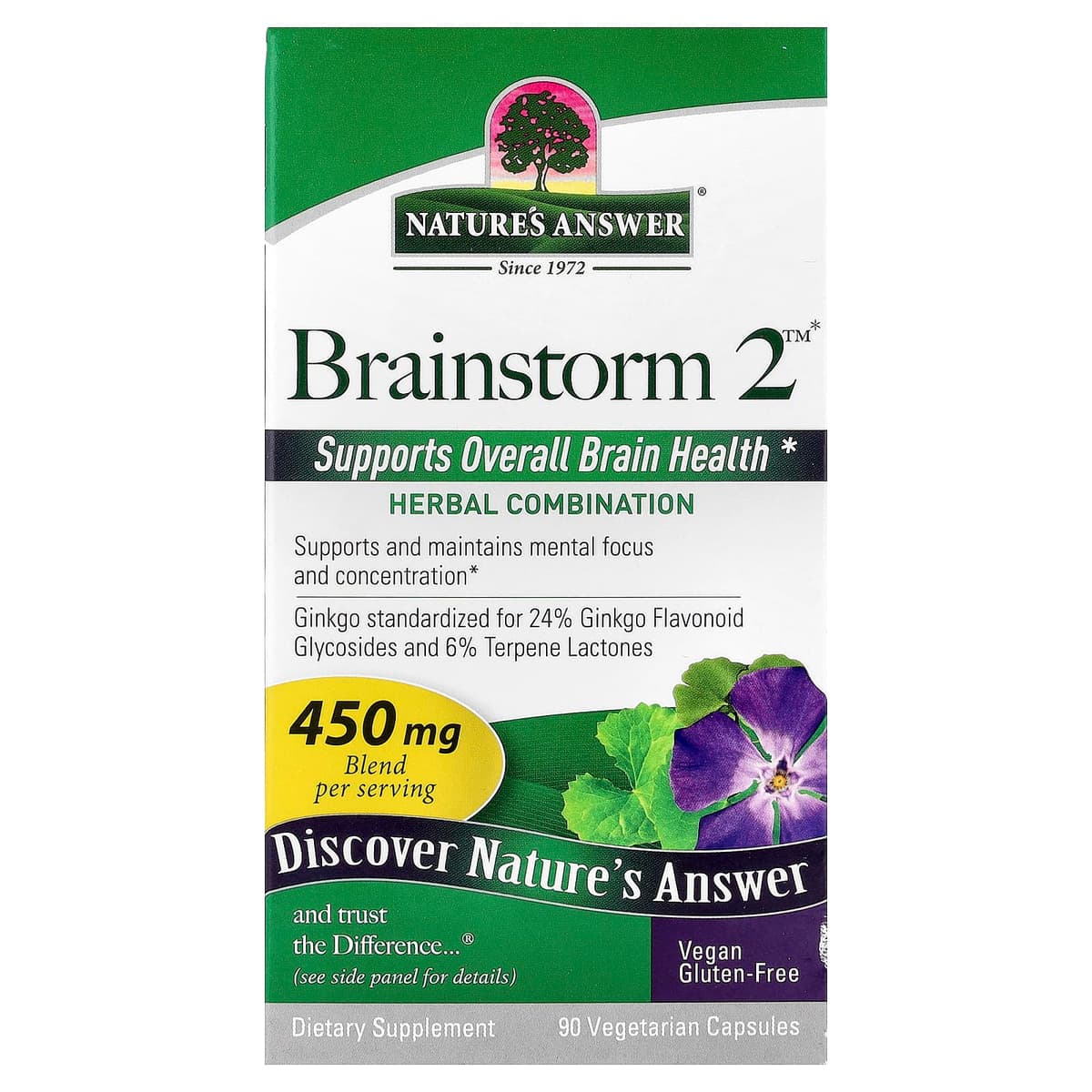 Nature's Answer - Brainstorm 2 - 90 Vcaps