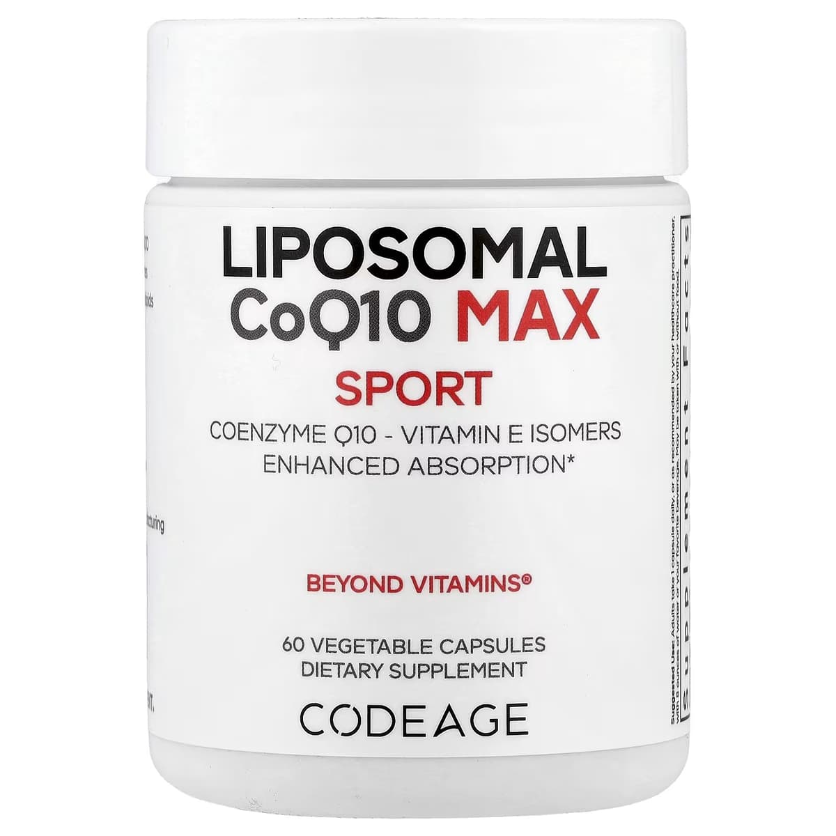 Codeage Liposomal CoQ10 Max - 60 Vcaps - 60 Vegetable Caps