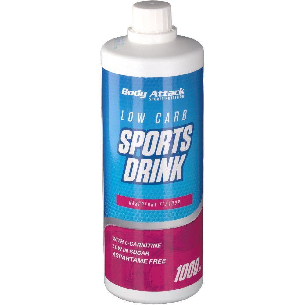Body Attack - Sports Drink Zero - Hallon, 1000 ml – Body Attack förpackning