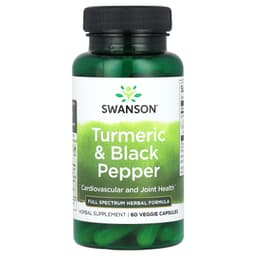 Swanson - Turmeric & Black Pepper - 30 Days - 60 Vcaps