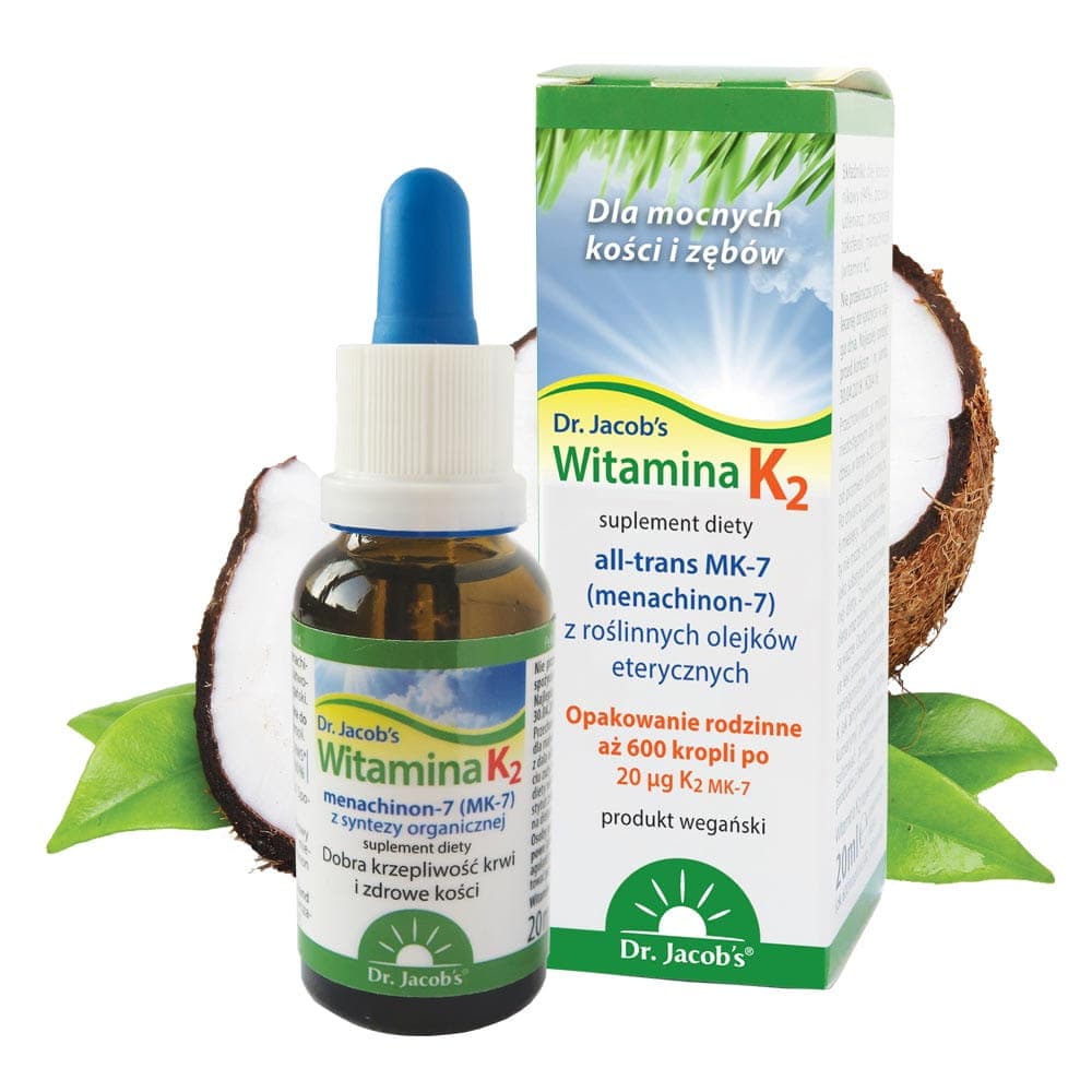 Dr. Jacob's - Vitamin K2 - 20ml – Dr. Jacob's förpackning