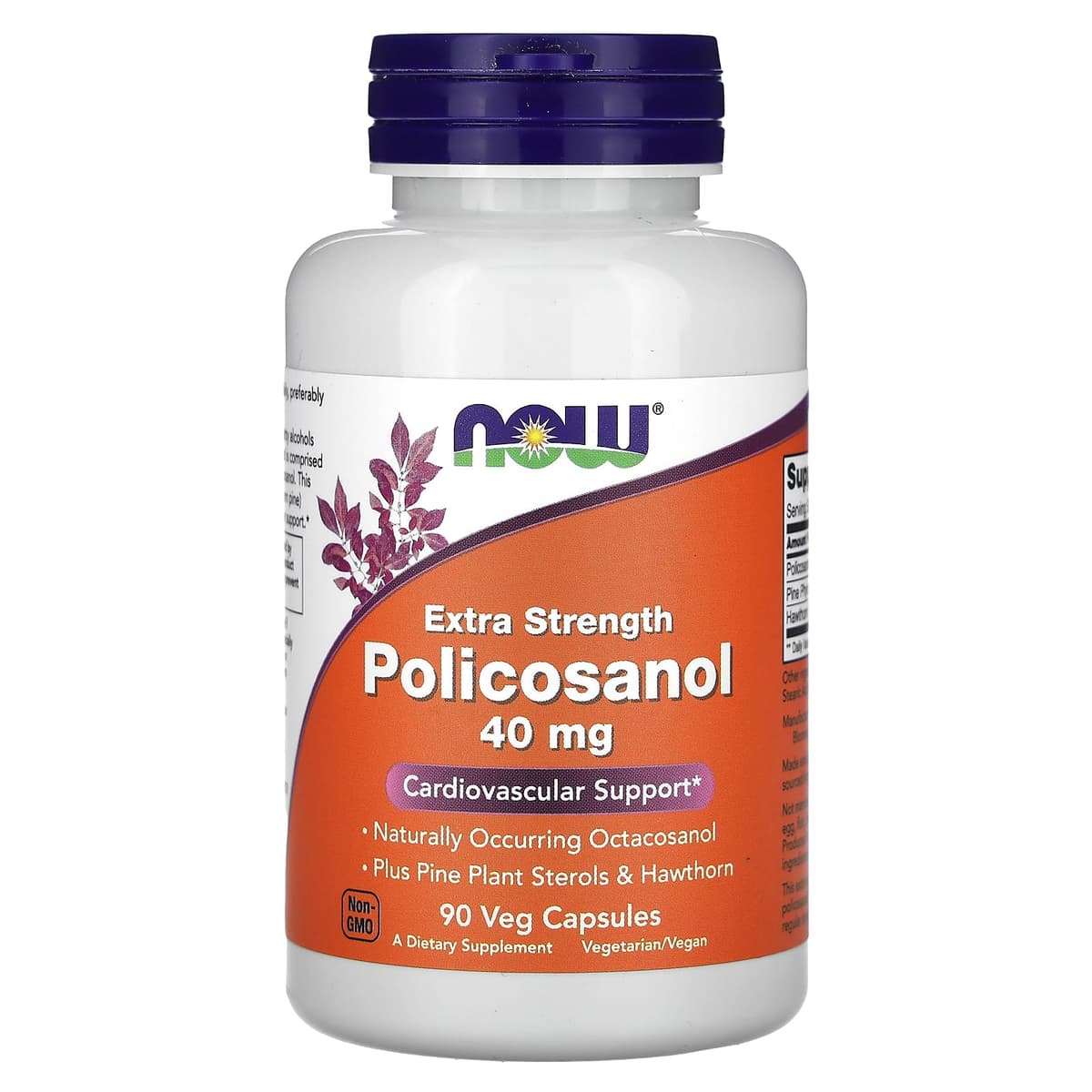NOW Foods - Polikosanol - Sydän- ja verisuoniterveys - 90 Kapselia