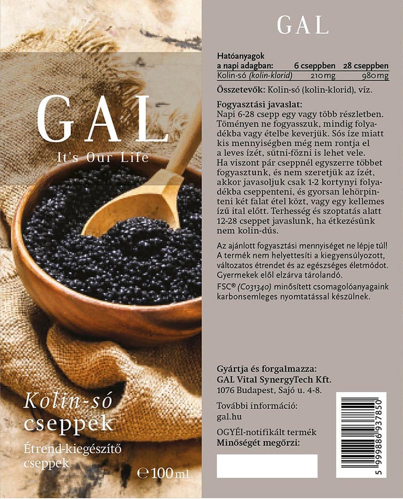 GAL - Choline Salt Drops - 100ml