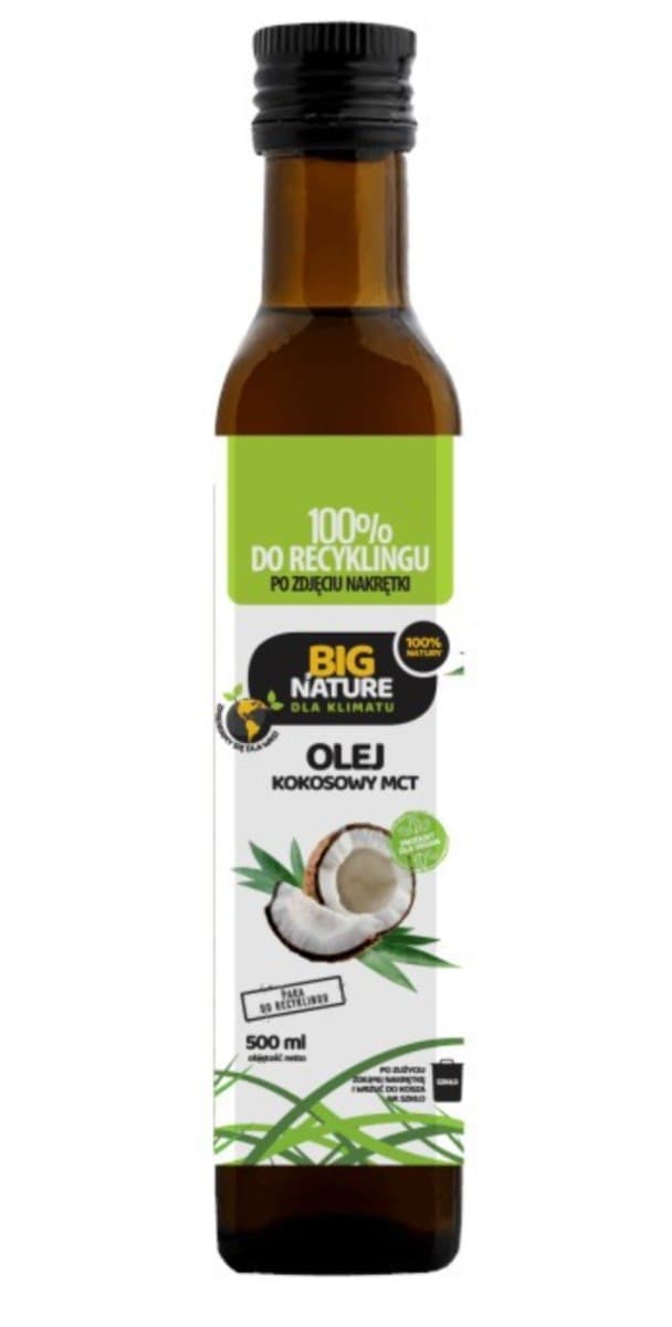 Big Nature - Coconut MCT Oil - 500 ml – Big Nature förpackning