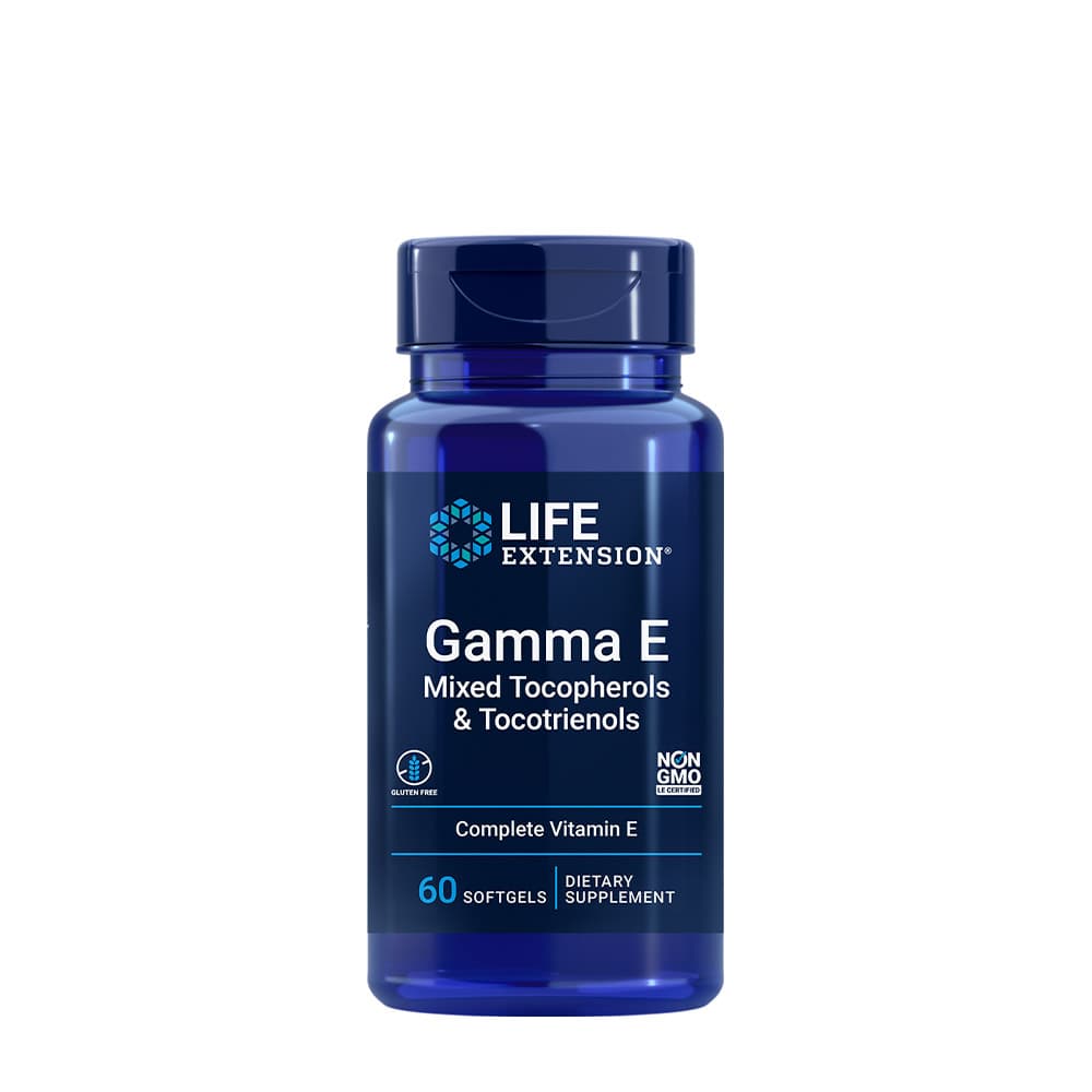 Life Extension Gamma E Mixed Tocopherols & Tocotrienols – Life Extension förpackning