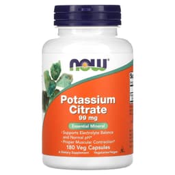 Now Foods - Potassium Citrate, 99mg - 180 Vcaps